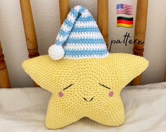Beginner-Friendly Crochet Star Plush Pillow Pattern