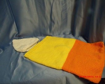 Candy Corn Cocoon Crochet for Babies
