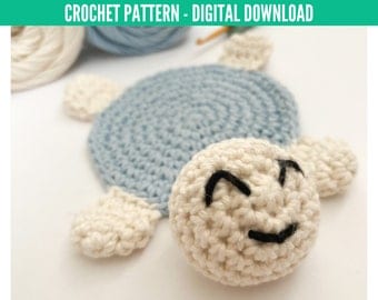 Cute Turtle Crochet Coaster Pattern"