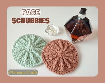 Eco-Friendly Crocheted Face Scrubbies Pattern Set
