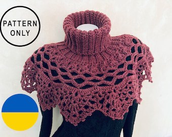 Advanced Mystery Turtleneck Crochet Cowl Pattern