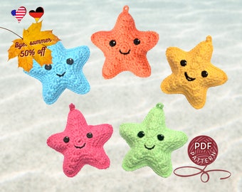 DIY Amigurumi Starfish Crochet Pattern PDF