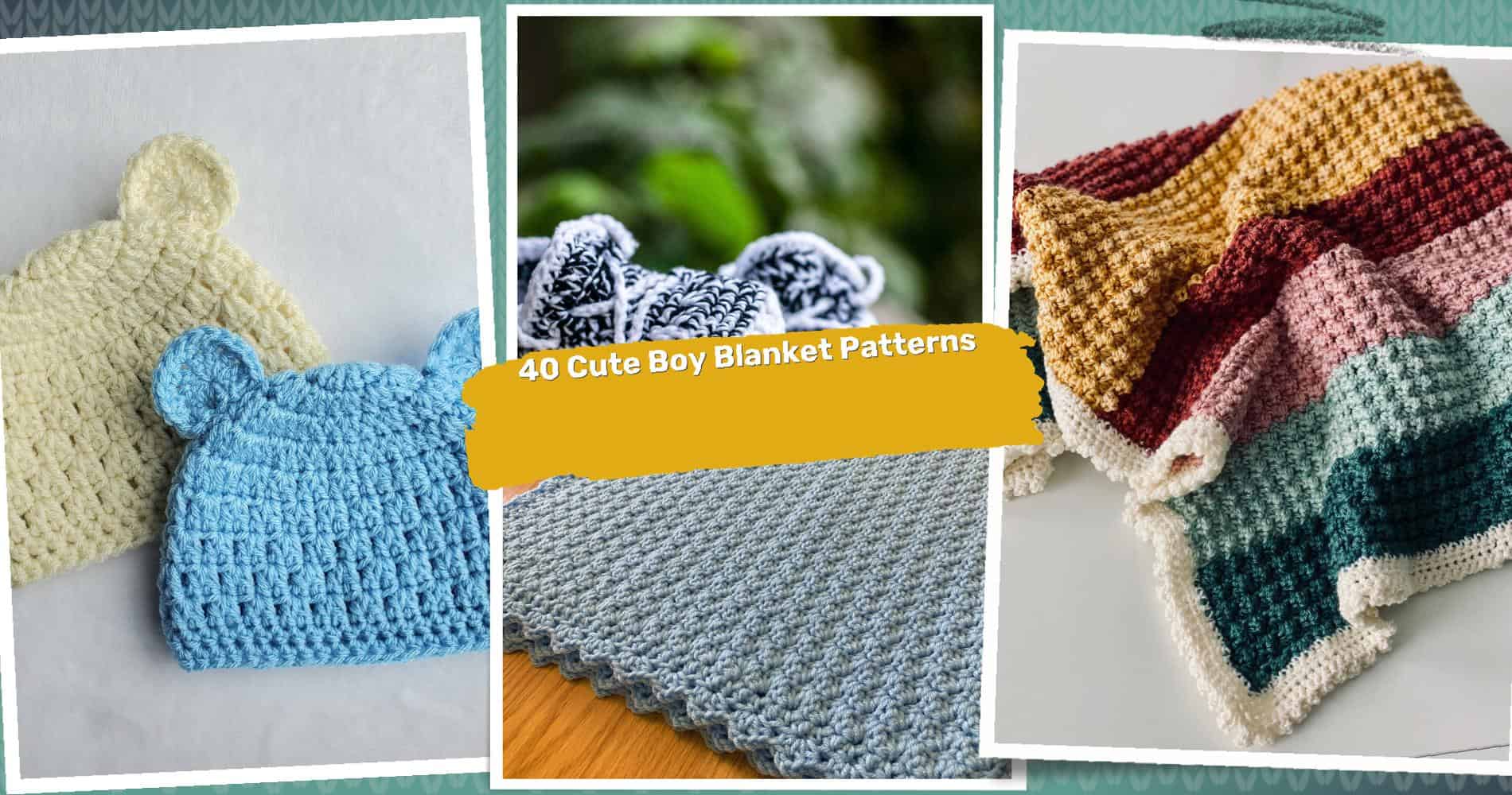 40 Baby Boy Blanket Crochet Patterns: Adorable Designs for Your Little One