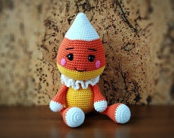 Candy Corn Doll Halloween Crochet Pattern