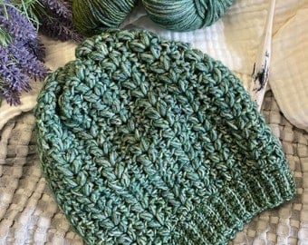 Ivy Beanie Crochet Pattern for Beginners PDF