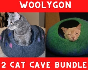 Stylish Ombre Cat Cocoon: Modern Pet Bed