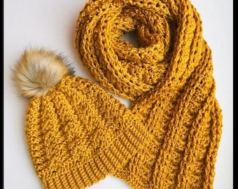 Crochet Hat/Scarf Set & Baby Patterns PDF