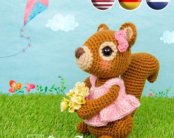 Suki the Squirrel Amigurumi Crochet Pattern
