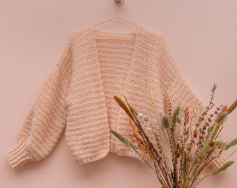 Cloud Cardigan: Yarn & Colors Mohair Crochet Pattern