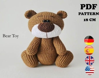 Amigurumi Crochet Bear Toy Pattern PDF