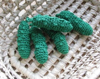 Amigurumi Crocheted Pickle Toy for Children