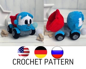 Crochet Pattern for Adorable Leo Truck