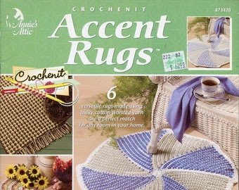 Crochenit Accent Rugs Pattern Book: Annie's Attic