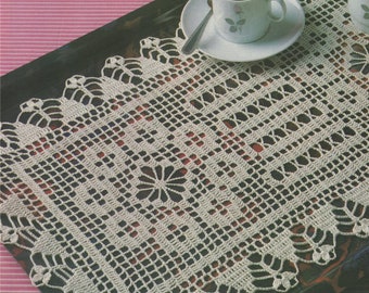 Vintage Tray Doily Crochet Pattern PDF