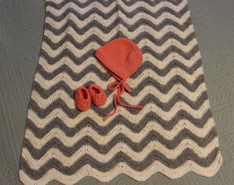 Chevron Baby Blanket Crochet Pattern: Easy Shower Gift