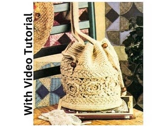 Video Tutorial for Vintage Venetian Crochet Bag Pattern