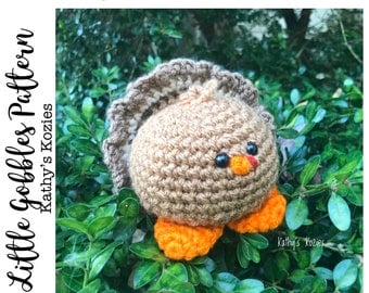 Little Gobbles: Crochet Turkey PDF Pattern