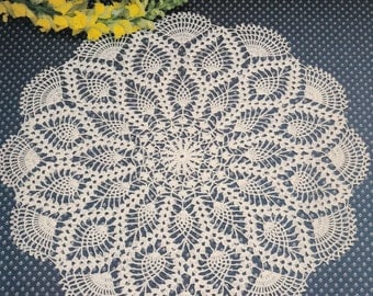 Vintage Pineapple Fantasy Crochet Doily Pattern