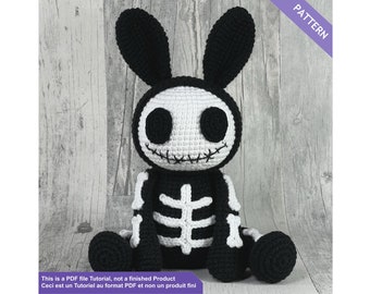 Voodoo Bunny Skeleton Crochet Pattern - Halloween
