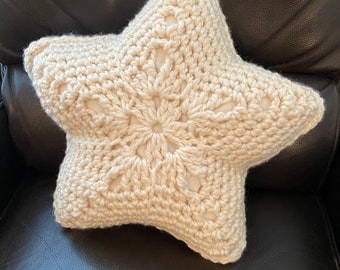 Star Pillow Crochet Pattern for Holidays