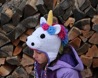 Crochet Unicorn Hat Pattern: Newborn to Adult