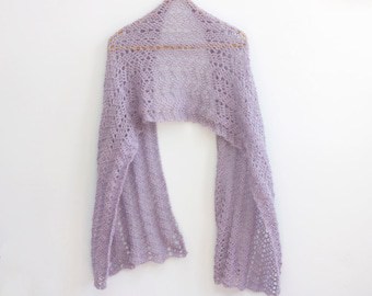 Bridal Lace Shawl Crochet Pattern: Easy Autumn Scarf