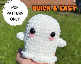 Easy Halloween Ghost Crochet Pattern for Beginners