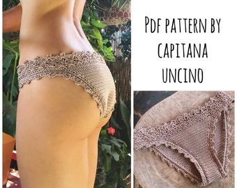 Lorelei Crochet Bikini Bottom Pattern, Sizes XS-L