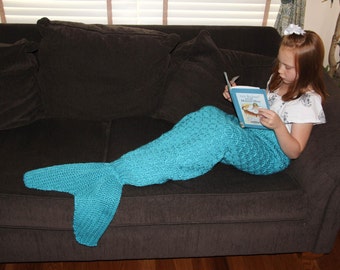Children's Mermaid Tail Knit Lapghan Pattern
