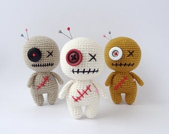Miniature Crochet Voodoo Doll Amigurumi Pattern