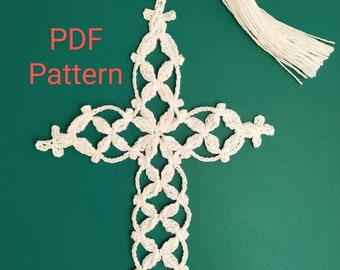 Crochet Baptism Cross Pattern: DIY Christmas Decor