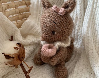 Maple the Baby Squirrel Amigurumi Crochet Pattern