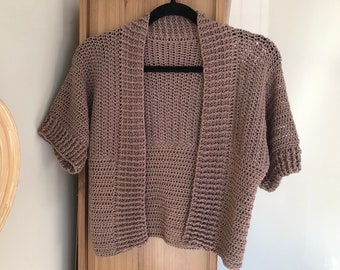Tessa Summer Cardigan Crochet Pattern XS-XXL