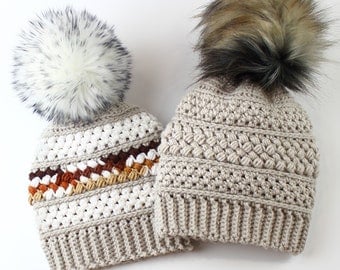 JASMINE Beanie: Easy Crochet Pattern (All Sizes)