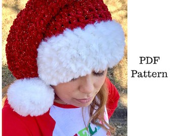 Santa Hat Crochet Pattern: Free Christmas PDF