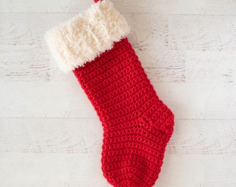 Crochet Christmas Stocking Pattern PDF Instant