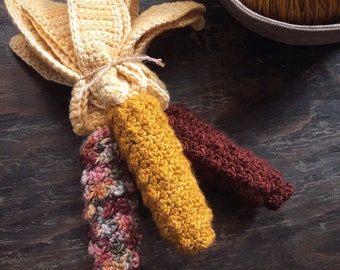 Autumn Corn Crochet Pattern: Indian Jewel Style