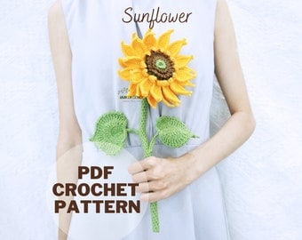 Sunflower Crochet Pattern: Instant Summer PDF