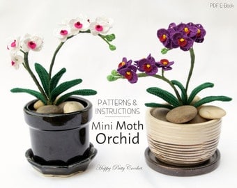 Mini Crochet Orchid Pattern: Easy Decorative Flower