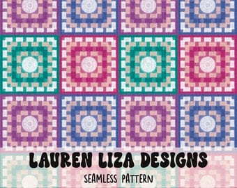 Crochet Embroidery Checkers for Fabric Sublimation