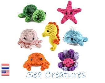 Beginner's Amigurumi Crochet Pattern: Sea Creatures