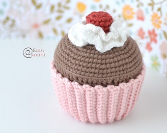 Easy Birthday Cupcake Amigurumi Crochet Pattern PDF