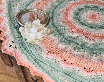 Melanie's Mandala Baby Blanket Crochet Pattern