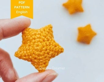 Amigurumi Crochet Mini Star Pattern PDF