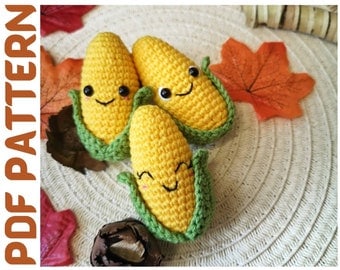 Easy Corn Amigurumi Crochet Pattern