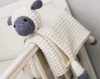 3-in-1 Sheep Crochet Pattern Baby Blanket
