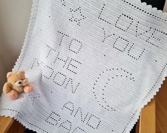 Love You to the Moon Crochet Pattern