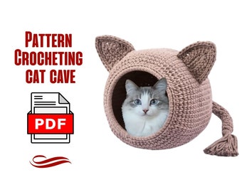 Crochet Pattern for Cozy Cat Bed Pod