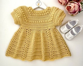 Baby Dress Crochet Pattern, Newborn-6 Years