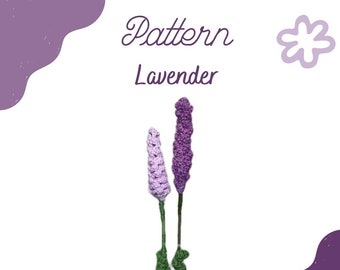 Lavender Flowers Crochet Pattern for Beginners